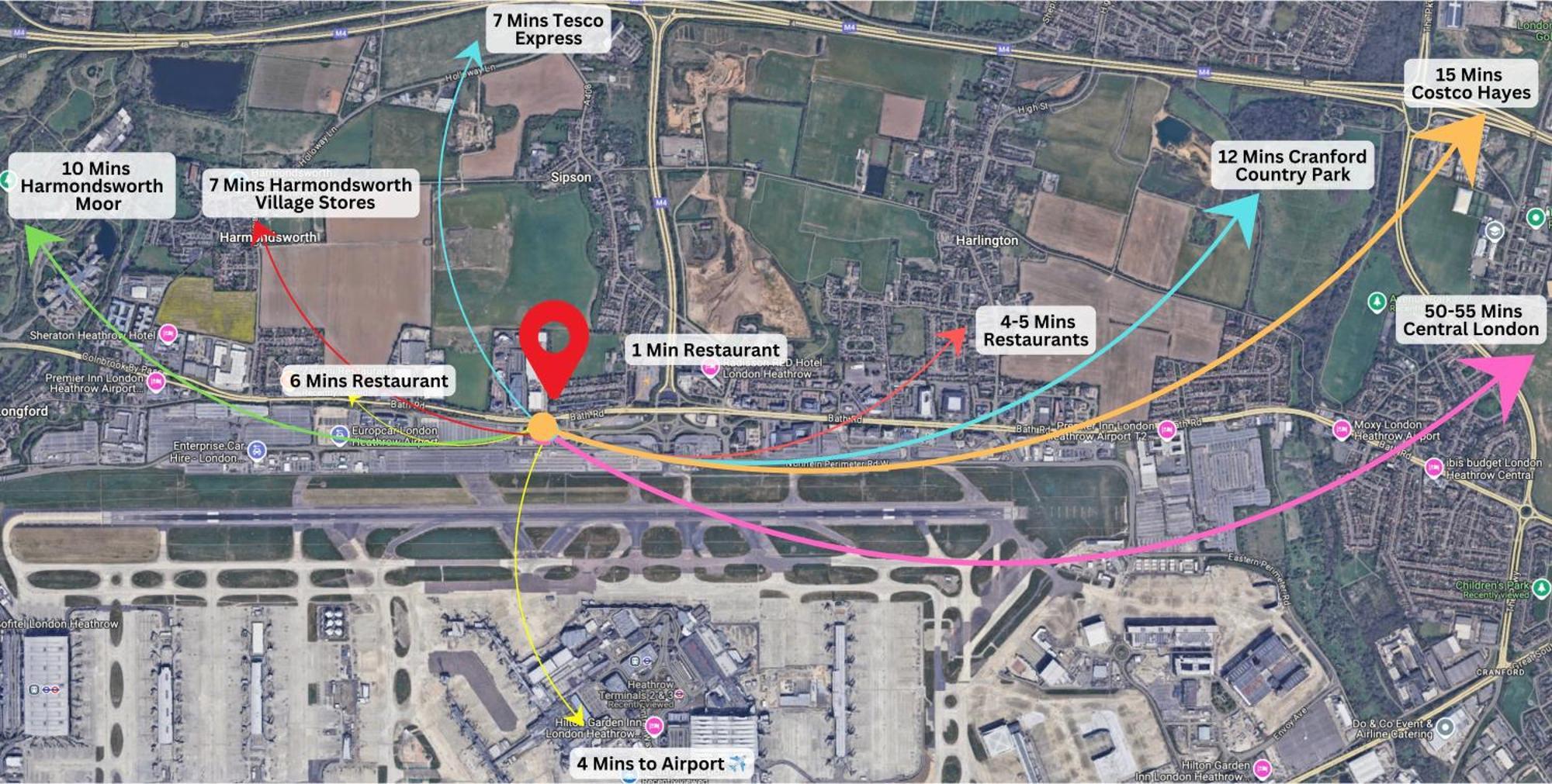 Airport Comfy Stay Harmondsworth Dış mekan fotoğraf